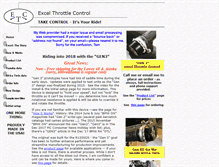 Tablet Screenshot of excelthrottlecontrol.com